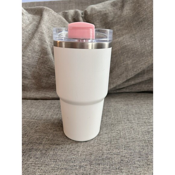 Stanley Quencher Tumbler 20oz Pink Logo Pink Slider - Picture 3 of 7